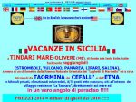 Vacanze in Sicilia a Tindari mare-Oliveri (ME), fronte isole Eol